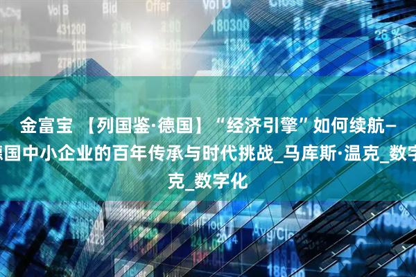 金富宝 【列国鉴·德国】“经济引擎”如何续航——德国中小企业的百年传承与时代挑战_马库斯·温克_数字化
