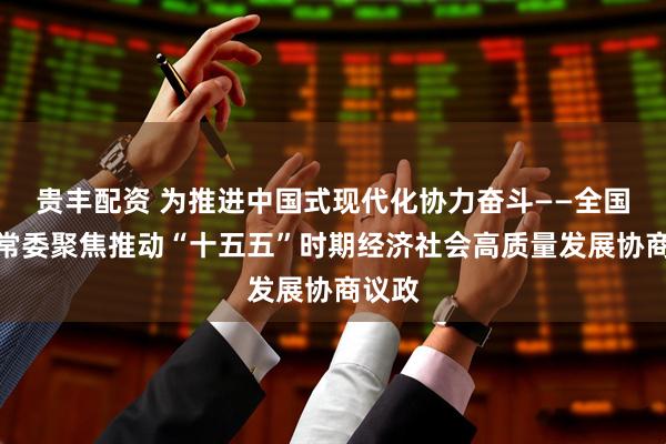 贵丰配资 为推进中国式现代化协力奋斗——全国政协常委聚焦推动“十五五”时期经济社会高质量发展协商议政